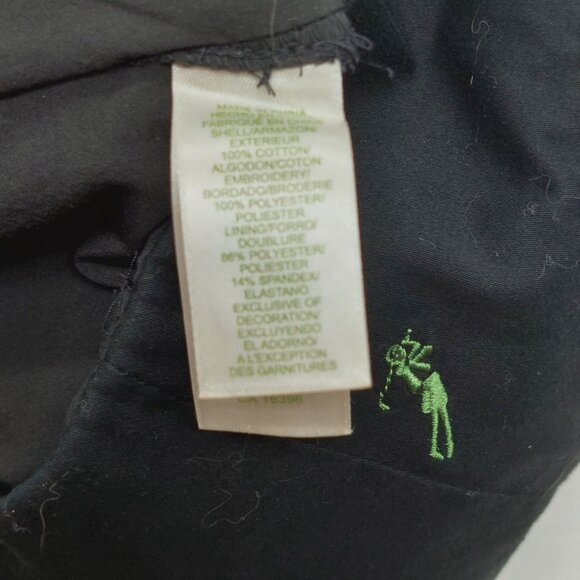 Lizgolf Women's Skort Size 10 Embroidered Side Zip Golf Skirt Black Liz Claiborn - Picture 7 of 9